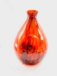 Bottle Bud Vase with Rich Colors