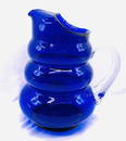 Vintage Cobalt Blue Glass Pitcher