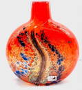 Amazing Czech Art Glass Bottle Vase