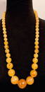 Vintage Graduated Butterscotch Lucite Necklace