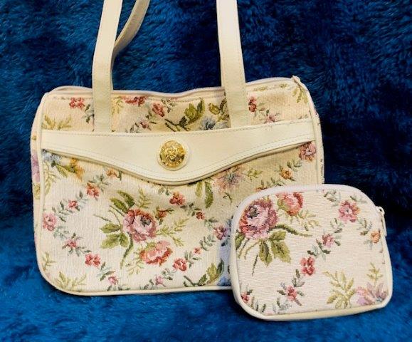 Vintage Mitzi Needlepoint Handbag and Coin Purse (1 of 5)