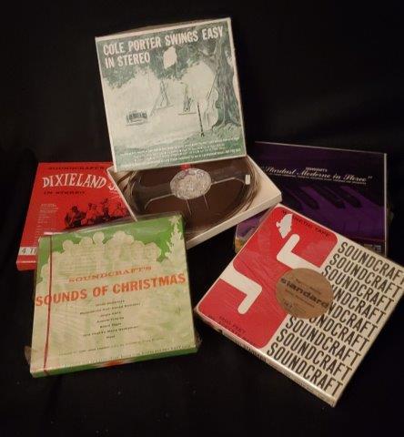 Six 7" Reels of Music and Black Reels: Six 7" Reels of Music and Black Reels