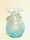 FENTON - Signed - Vintage Celestial Blue Embossed