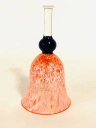 Vintage Art Glass Dinner Bell