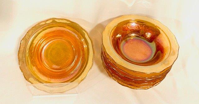 Set of Eight Vintage Madrid Marigold Luster Fruit/Berry (1 of 3)