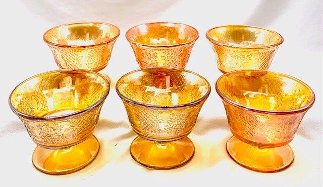 Set of 6 Normandie Serving Cups by Federal Glass (1 of 4)