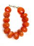 Raw Faceted 476 Carat Carnelian Bracelet