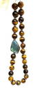 873 Carat Tiger Eye Statement Necklace with