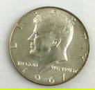 1967 Silver Kennedy Half-Dollar