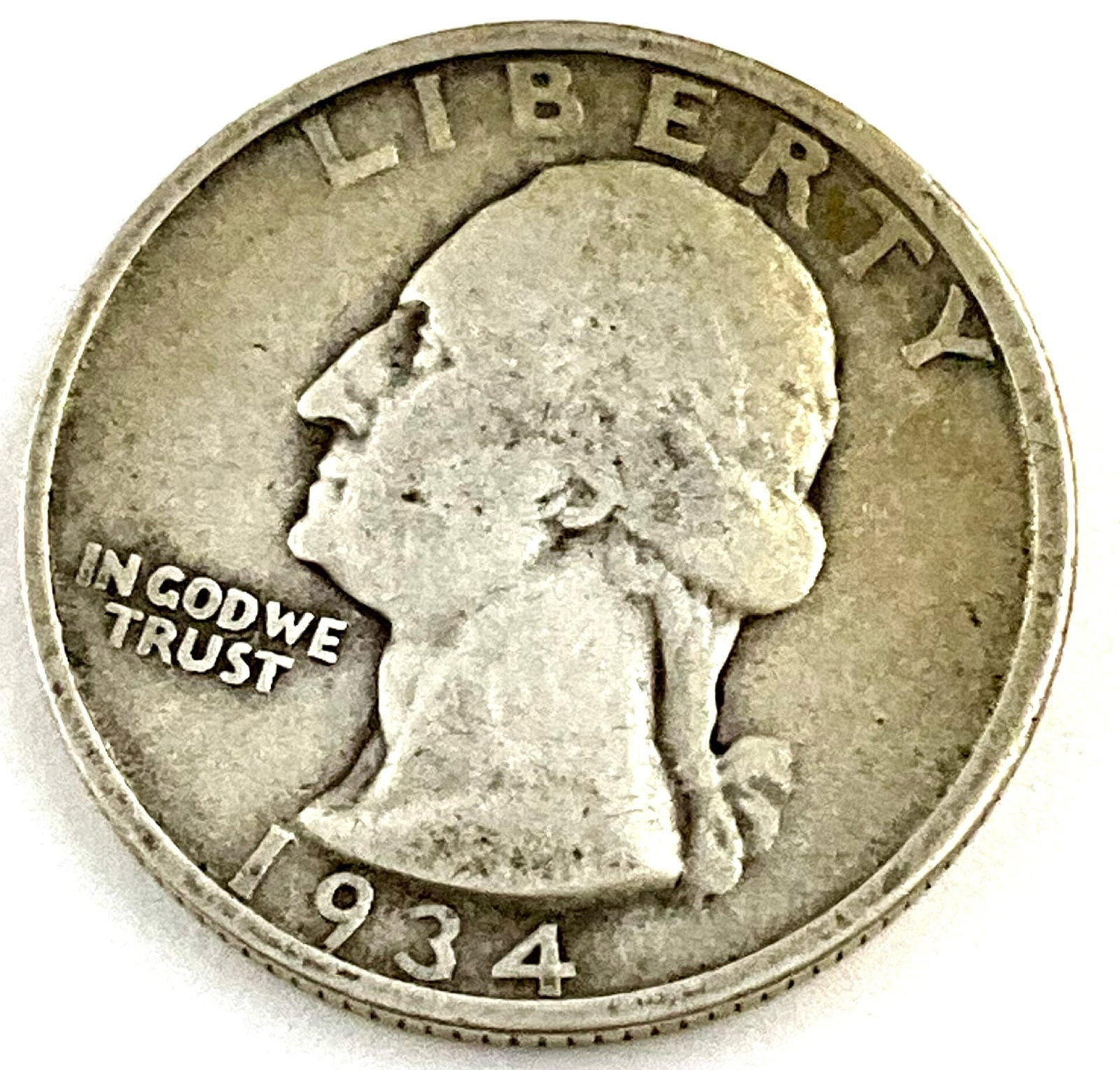 1934 Silver Washington Quarter (1 of 2)