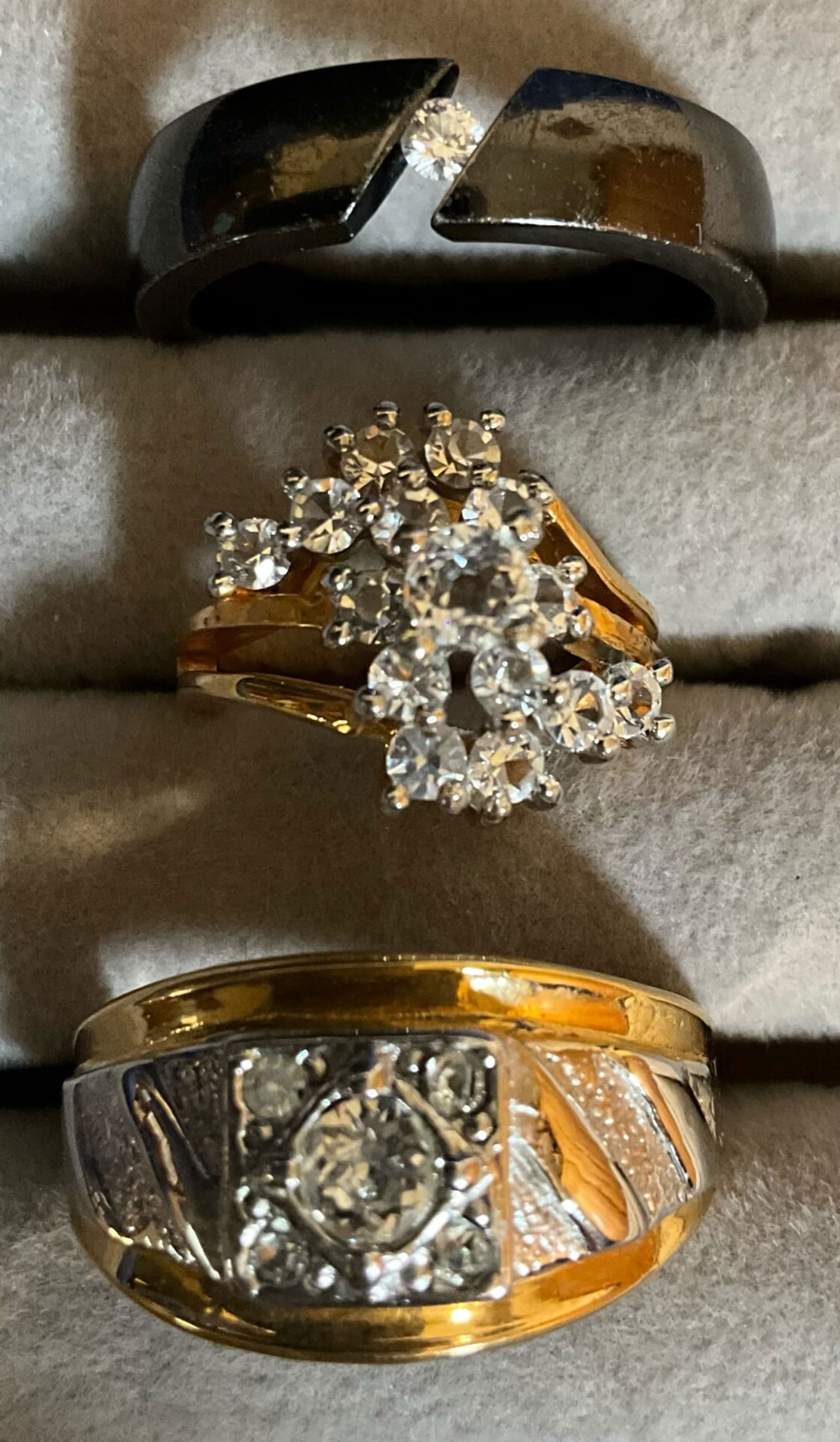 Mens Titanium with Real Diamond, Ladies & Mens 18K Gold with Gemstones & Diamonds Rings (1 of 4)