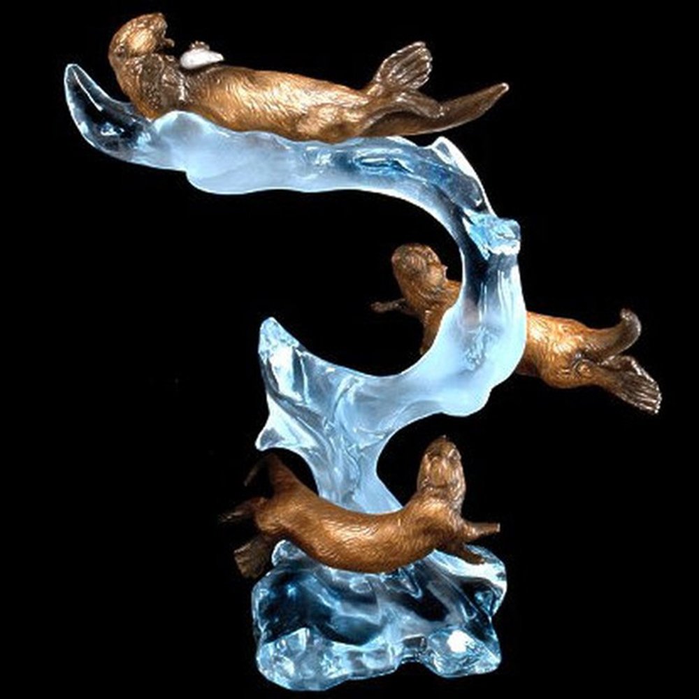 Playful Motion, otters (1 of 1)