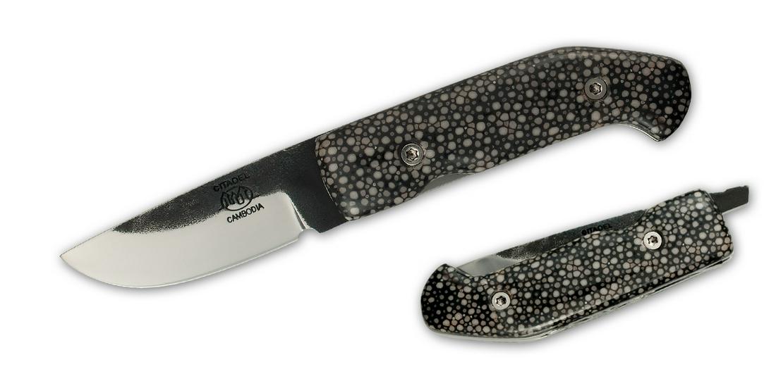 KC4019, Saigon - Polished Ray Skin Scales, Citadel: Made in Cambodia by Dominique Eluere.