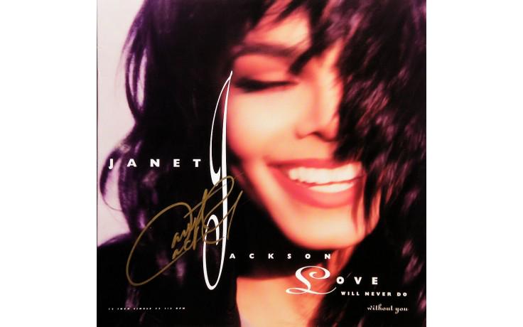 Janet Jackson Authentic Love Will Never Do Signed Album (1 of 1)