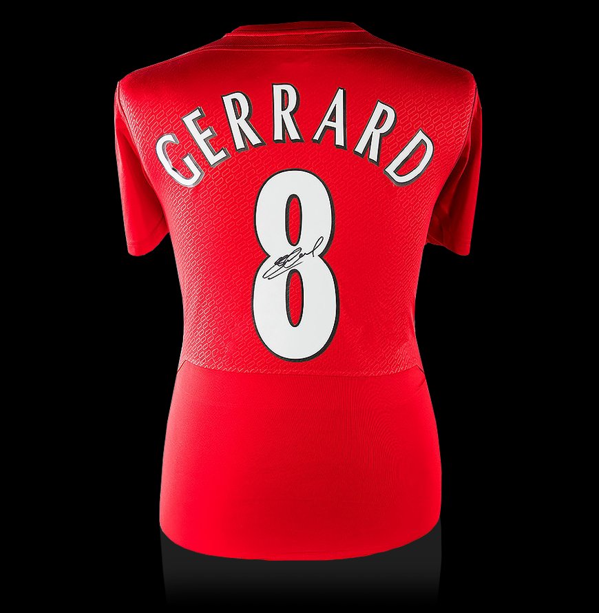 gerrard signed jersey