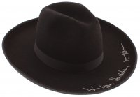 Val Kilmer Signed "Tombstone" Stetson Cowboy Hat Inscr: Stetson hat has been hand-signed and inscribed in silver paint pen by Val Kilmer (Doc Holliday).The lot / autograph(s) includes an official James Spence Authentication (JSA) hologram and matching COA