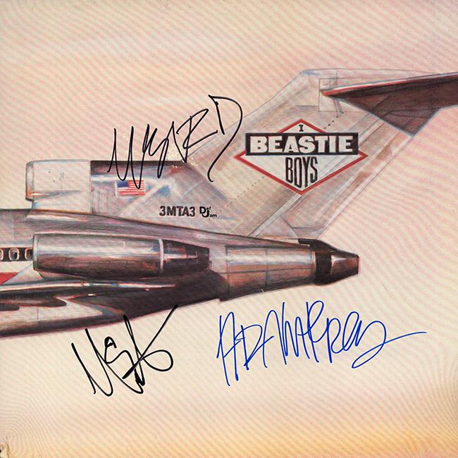 Beastie Boys Band signed License for Ill (1 of 1)
