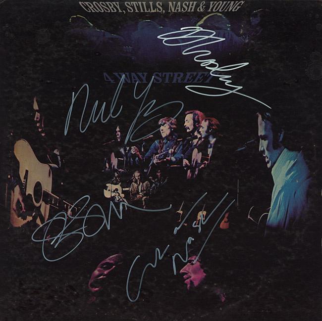 Crosby Still and Nash signed 4 Way Street Album (1 of 1)
