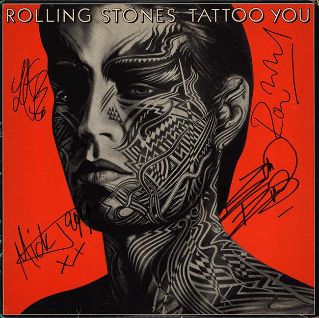 Rolling Stones Signed Tattoo Album (1 of 1)