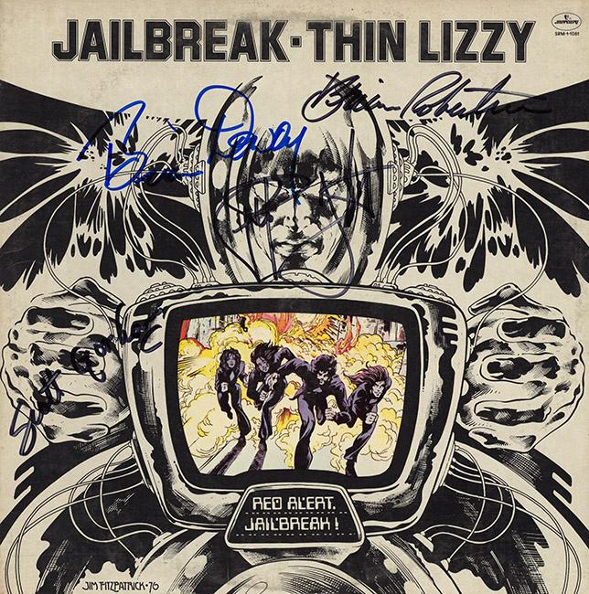 Thin Lizzy signed Jail Break album (1 of 1)