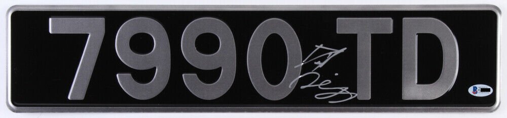 Harry Potter signed License plate: Harry Potter signed License plate. Signed by Daniel Radcliffe. Comes Beckett Authenticated. This item comes with a Certificate of Authenticity from a third party authenticator. This Certification of A