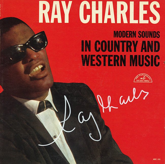 Ray Charles Signed Modern Sounds In Country And Western (1 of 1)