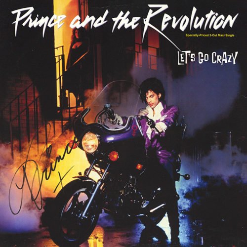 Prince Lets Go Crazy Signed Album (1 of 1)
