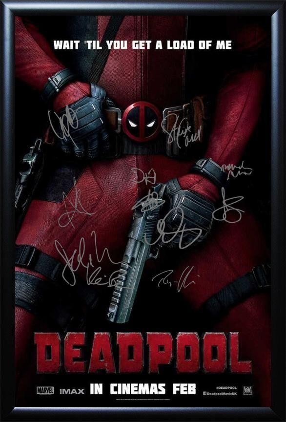 Deadpool Signed Movie Poster (1 of 1)