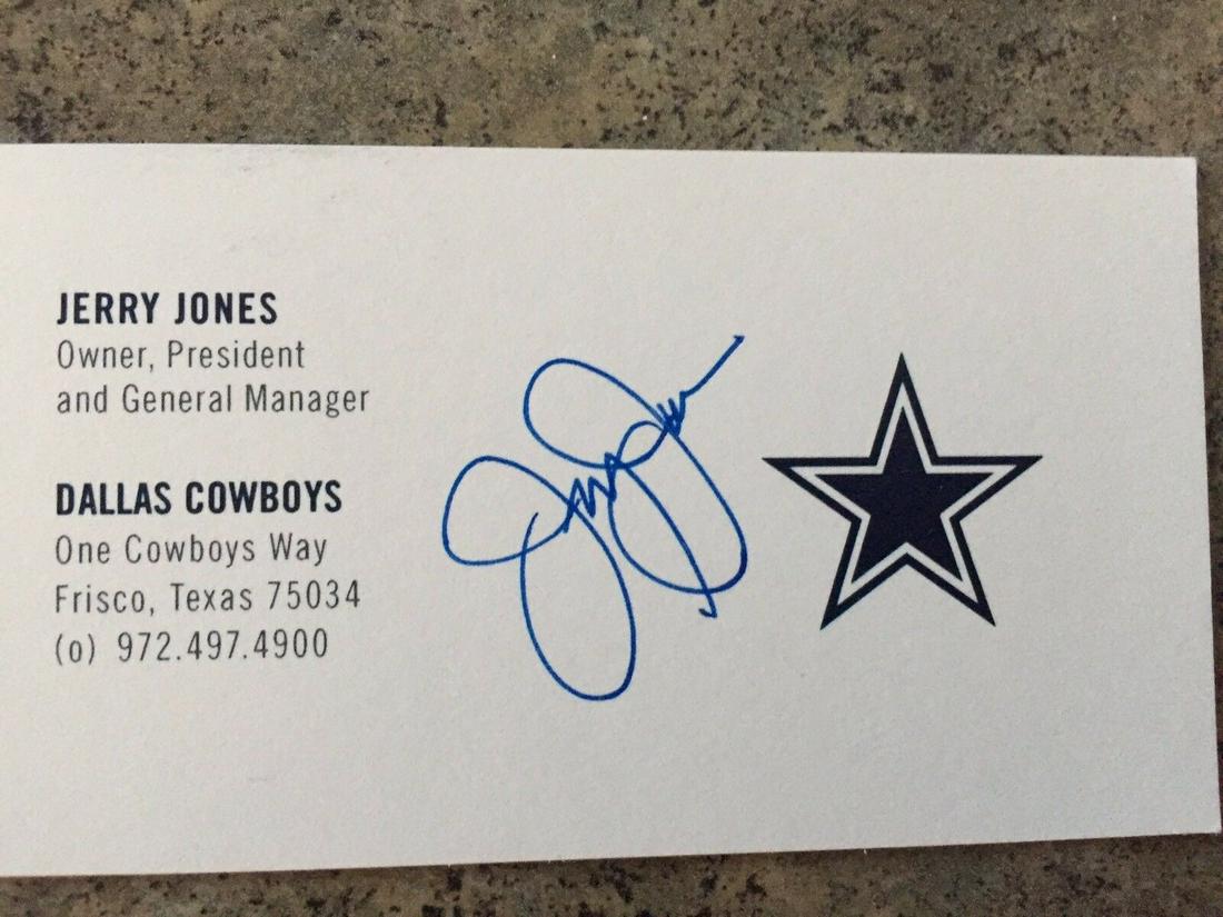 Dallas Cowboys signed Business Card (1 of 1)