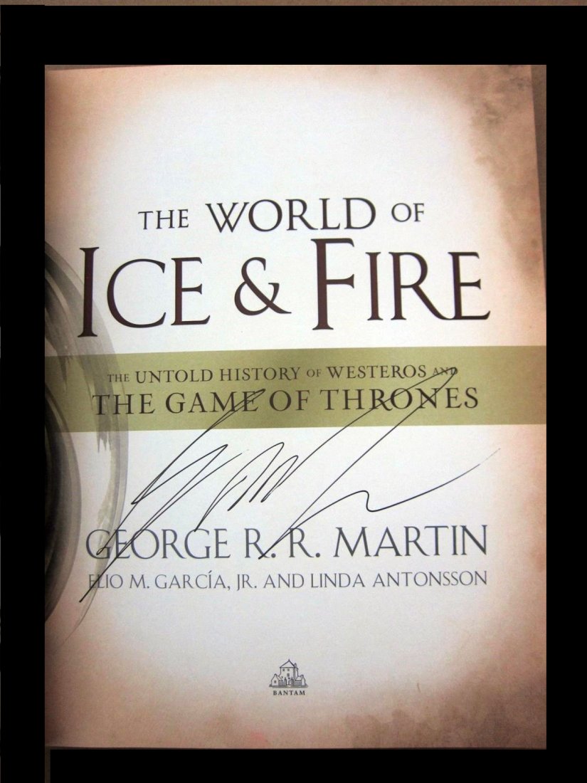 Game of Thrones signed Book (1 of 1)