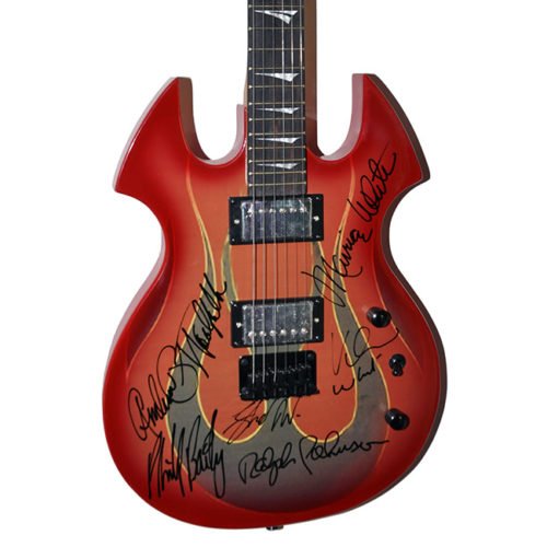 Earth Wind & Fire Signed Flamed Vintage Classic Guitar (1 of 1)