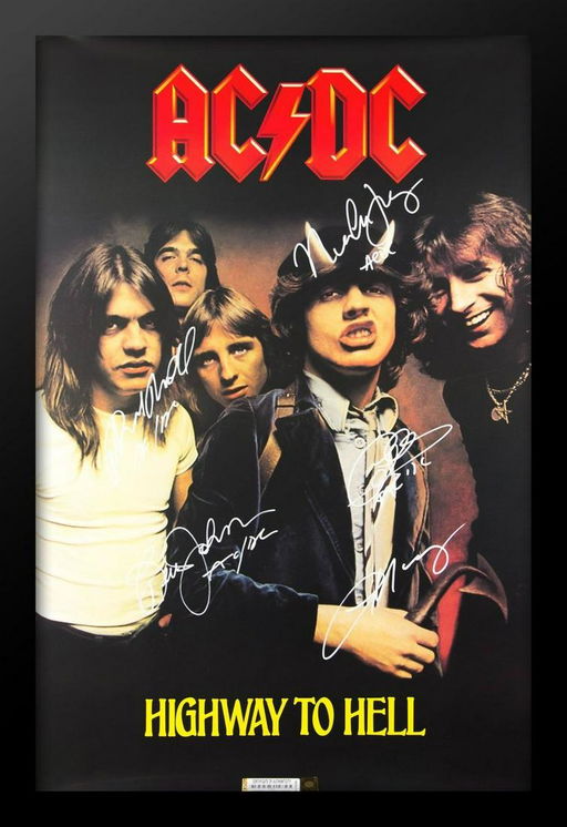 AC/DC Signed Poster signed Music Poster - Nov 29, 2019 | NGU ...