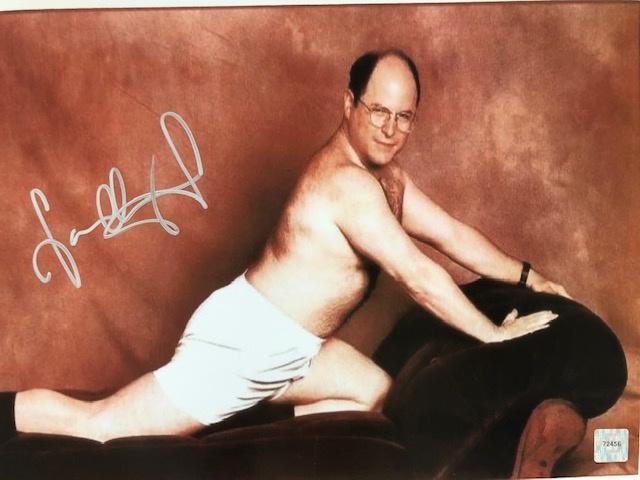 Autographed Seinfeld photograph: Signed by Jason Alexander. This item comes with a Certificate of Authenticity from a third party authenticator. This Certification of Authenticity does not imply that the item will be certified by any