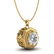 0.75 ctw Diamond Solitaire Art Deco Necklace 18K Yellow - 3