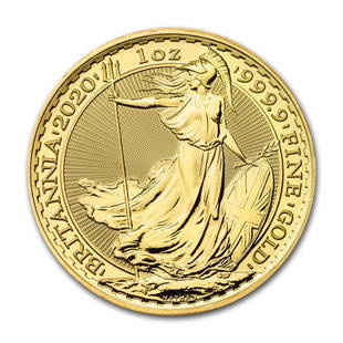 2020 Great Britain 1 oz Gold Britannia BU: 1 pc. 2020 Great Britain 1 oz Gold Britannia BU