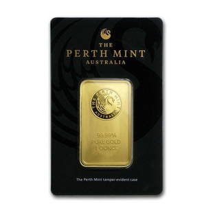 1 oz Gold Bar - Perth Mint (In Assay): 1 pc. 1 oz Gold Bar - Perth Mint (In Assay)