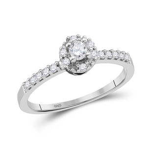 14kt White Gold Round Diamond Solitaire Promise Bridal: 14kt White Gold Round Diamond Solitaire Promise Bridal Ring 1/4 Cttw Manufacturer Model: JSC-65562 Description 14kt White Gold Womens Round Diamond Solitaire Promise Bridal Ring 1/4 Cttw Gemstone