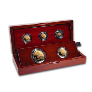 2020 Great Britain 5-Coin Gold Sovereign Proof Set: 1 pc. 2020 Great Britain 5-Coin Gold Sovereign Proof Set