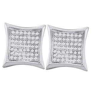10kt White Gold Round Diamond Kite Cluster Earrings 1/3: 10kt White Gold Round Diamond Kite Cluster Earrings 1/3 Cttw Manufacturer Model: JSC-50180 Description 10kt White Gold Womens Round Diamond Kite Cluster Earrings 1/3 Cttw Gemstone Details1/3