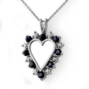 1.10 ctw Blue Sapphire & Diamond Pendant 18K White Gold: 1.10 ctw Blue Sapphire & Diamond Pendant 18K White Gold Designer Brand Luxury Jewelry, made in the USA Suggested Retail Price: $2,550 Factory offers perfect factory sizing, for all rings &
