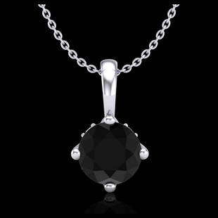 0.82 ctw Fancy Black Diamond Art Deco Stud Necklace 18K: 0.82 ctw Fancy Black Diamond Art Deco Stud Necklace 18K White Gold Designer Brand Luxury Jewelry, made in the USA Suggested Retail Price: $3,850 Factory offers perfect factory sizing, for all