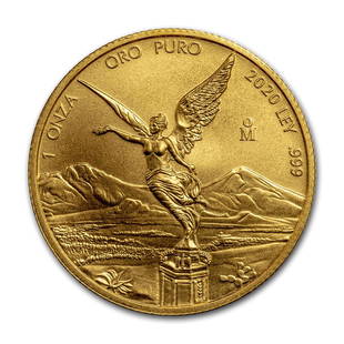 2020 Mexico 1 oz Gold Libertad BU: 1 pc. 2020 Mexico 1 oz Gold Libertad BU