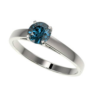 0.73 ctw Intense Blue Diamond Ring 10K White Gold: 0.73 ctw Intense Blue Diamond Ring 10K White Gold Designer Brand Luxury Jewelry, made in the USA Suggested Retail Price: $3,300 Factory offers perfect factory sizing, for all rings & custom