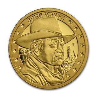 2020 Tuvalu 1/4 oz Gold John Wayne Proof: 1 pc. 2020 Tuvalu 1/4 oz Gold John Wayne Proof