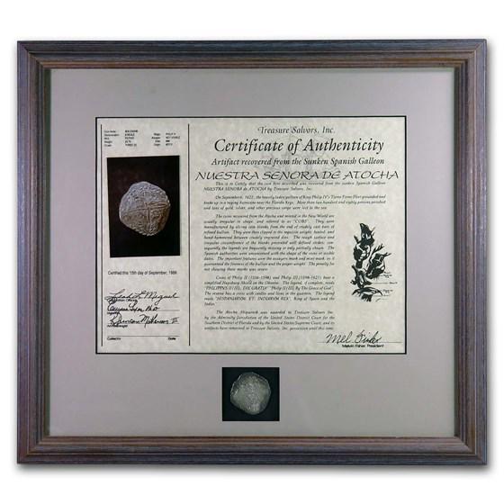 1598-1621 Bolivia Silver 8 Reales Grade Three (Atocha: One piece 1598-1621 Bolivia Silver 8 Reales Grade Three (Atocha Shipwreck) SKU: PG204987