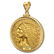 $5 Indian Gold Half Eagle Pendant (Diamond-ScrewTop