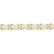 10kt Yellow Gold Round Diamond X Link Fashion Bracelet