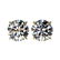 4.04 ctw Certified Diamond Stud Earrings 10K Yellow
