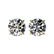 3.05 ctw Certified Diamond Stud Earrings 10K Yellow