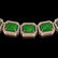 56.69 ctw Jade & Diamond Micro Pave Halo Necklace 10k - 3